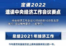 全文＋速覽！中央經(jīng)濟工作會議定調2022